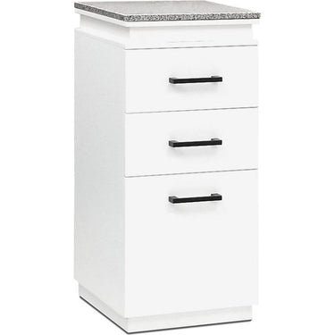 Veronica Styling Station Side Cabinet / White by Deco Salon Furniture