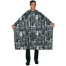 Vintage Styling Cloth Barber Cape / Black by Betty Dain