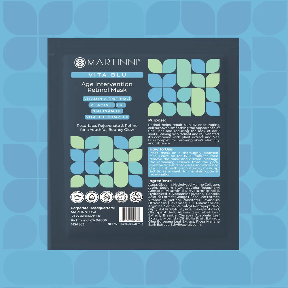 Vitablu VITA BLU Age Intervention Retinol Sheet Mask / 10 Pack by Martinni ...