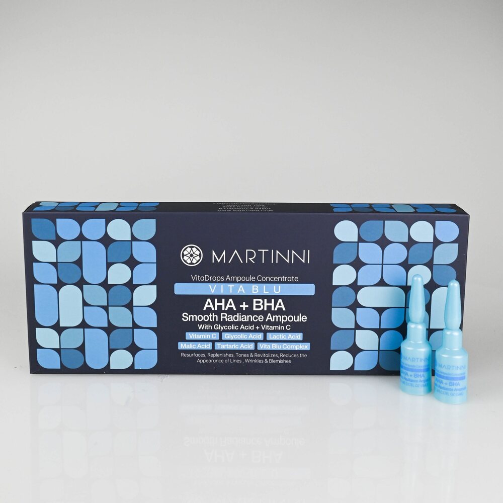 Vitablu VITA BLU AHA + BHA Smooth Radiance Ampoule with Glycolic Acid + Vitami ...