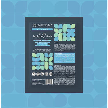 VITA BLU V-Lift Sculpting Mask / 10 Treatment Masks by Martinni