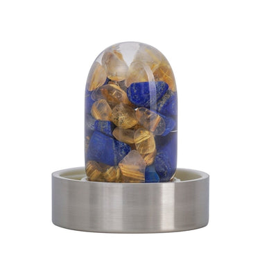 VitaJuwel ViA - Gem Water Bottle - Inspiration: Lapis Lazuli + Rutilated Quartz