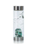 VitaJuwel ViA - Gem Water Bottle - Vitality: Emerald + Clear Quartz