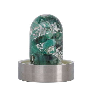 VitaJuwel ViA - Gem Water Bottle - Vitality: Emerald + Clear Quartz