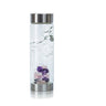 VitaJuwel ViA - Gem Water Bottle - Wellness: Rose Quartz + Amethyst + Rock Crystal