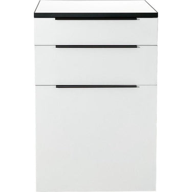 Vitani Wall-Mount Styling Station Cabinet / White by Deco Salon Furniture