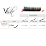Vlash B Curl Silk Tray Lashes / Mixed Lengths 9 mm - 13mm Long / Choose from .15 - .25 Thick