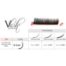 Vlash D Curl Silk Tray Lashes / Mixed Lengths 9 mm - 13mm Long / Choose from .15 - .25 Thick