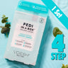 Voesh Deluxe Pedicure in a Box - 4-Step Hygienic Spa Pedicure Kit - Eucalyptus Energy / 1 Treatment Set by Voesh of New York