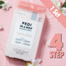 Voesh Deluxe Pedicure in a Box - 4-Step Hygienic Spa Pedicure Kit - Jasmine Soothe / 1 Treatment Set by Voesh of New York