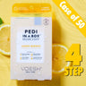 Voesh Deluxe Pedicure in a Box - 4-Step Hygienic Spa Pedicure Kit - Lemon Quench / Case of 50 Treatment Sets by Voesh of New York