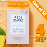 Voesh Deluxe Pedicure in a Box - 4-Step Hygienic Spa Pedicure Kit - Mango Delight / Case of 50 Treatment Sets by Voesh of New York