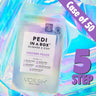 Voesh Glimmer Spa Pedicure in a Box - 5-Step Luxury Spa Pedi - Unicorn Glimmer / Case of 50 Treatment Sets by Voesh of New York