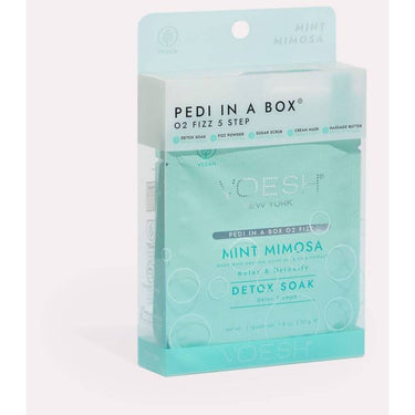 Voesh O2 FIZZ Pedi in a Box - 5-Step - Mint Mimosa / Case of 50 Treatment Sets