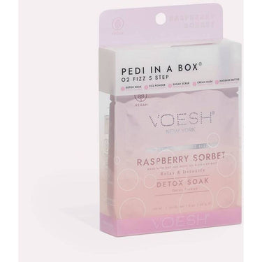 Voesh O2 FIZZ Pedi in a Box - 5-Step - Raspberry Sorbet / 1 Treatment Set