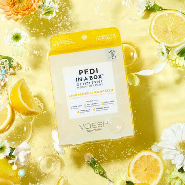 Voesh O2 FIZZ Pedi in a Box - 5-Step - Sparkling Limoncello / 1 Treatment Set