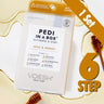 Voesh Ultimate Pedicure in a Box - 6-Step Hygienic Spa Pedicure Kit - Milk & Honey / 1 Treatment Set by Voesh of New York