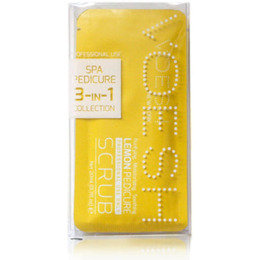 Voesh Waterless Pedicure in a Box - 3-Step Hygienic Spa Pedicure Kit - Lemon Quench / Case of 100 Treatment Sets by Voesh of New York