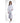 Waffle Weave Kimono White / 67% Cotton 33% Poly / One Size Fits Most - 59" Sweep