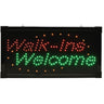 "Walk-Ins Welcome" LED Sign 10"H x 19 "W x 3/4"D by Fantasea