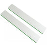 Washable Jumbo White/Green Cushioned Nail Files - 7"L x 1-1/8"W - Grit 80/100 - 50 Pack by Princess