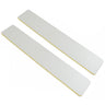 Washable Jumbo White/Peach Cushioned Nail Files - 7"L x 1-1/8"W - Grit 80/80 - 50 Pack by Princess