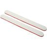 Washable White/Red Cushioned Nail Files - 7"L x 3/4"W - Grit 100/100 - 50 Pack by Princess