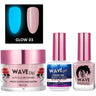 Wave Glow 3-In-1 Matching Combo Set / 1 Gel Polish 0.5 oz. + 1 Lacquer 0.5 oz. + 1 Dip Powder 2 oz. / #03