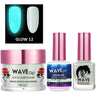 Wave Glow 3-In-1 Matching Combo Set / 1 Gel Polish 0.5 oz. + 1 Lacquer 0.5 oz. + 1 Dip Powder 2 oz. / #12