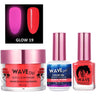 Wave Glow 3-In-1 Matching Combo Set / 1 Gel Polish 0.5 oz. + 1 Lacquer 0.5 oz. + 1 Dip Powder 2 oz. / #19