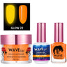 Wave Glow 3-In-1 Matching Combo Set / 1 Gel Polish 0.5 oz. + 1 Lacquer 0.5 oz. + 1 Dip Powder 2 oz. / #22