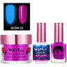 Wave Glow 3-In-1 Matching Combo Set / 1 Gel Polish 0.5 oz. + 1 Lacquer 0.5 oz. + 1 Dip Powder 2 oz. / #23