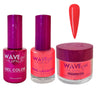 Wave Princess Collection 3-In-1 Matching Combo Set / 1 Gel Polish 0.5 oz. + 1 Lacquer 0.5 oz. + 1 Dip Powder 2 oz. / #101 Amaranth
