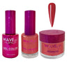 Wave Princess Collection 3-In-1 Matching Combo Set / 1 Gel Polish 0.5 oz. + 1 Lacquer 0.5 oz. + 1 Dip Powder 2 oz. / #104 Scarlett