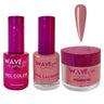 Wave Princess Collection 3-In-1 Matching Combo Set / 1 Gel Polish 0.5 oz. + 1 Lacquer 0.5 oz. + 1 Dip Powder 2 oz. / #37 Tawny Brown