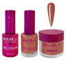Wave Princess Collection 3-In-1 Matching Combo Set / 1 Gel Polish 0.5 oz. + 1 Lacquer 0.5 oz. + 1 Dip Powder 2 oz. / #38 Cinnamon Syrup