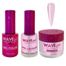 Wave Princess Collection 3-In-1 Matching Combo Set / 1 Gel Polish 0.5 oz. + 1 Lacquer 0.5 oz. + 1 Dip Powder 2 oz. / #4 Clear Pink