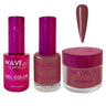 Wave Princess Collection 3-In-1 Matching Combo Set / 1 Gel Polish 0.5 oz. + 1 Lacquer 0.5 oz. + 1 Dip Powder 2 oz. / #40 Royal Brown
