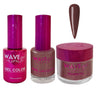 Wave Princess Collection 3-In-1 Matching Combo Set / 1 Gel Polish 0.5 oz. + 1 Lacquer 0.5 oz. + 1 Dip Powder 2 oz. / #41 Espresso Dress