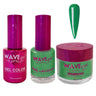 Wave Princess Collection 3-In-1 Matching Combo Set / 1 Gel Polish 0.5 oz. + 1 Lacquer 0.5 oz. + 1 Dip Powder 2 oz. / #55 Green Apple