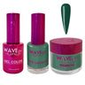 Wave Princess Collection 3-In-1 Matching Combo Set / 1 Gel Polish 0.5 oz. + 1 Lacquer 0.5 oz. + 1 Dip Powder 2 oz. / #57 Dark Emerald