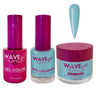 Wave Princess Collection 3-In-1 Matching Combo Set / 1 Gel Polish 0.5 oz. + 1 Lacquer 0.5 oz. + 1 Dip Powder 2 oz. / #62 Blue Heels
