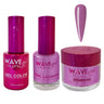 Wave Princess Collection 3-In-1 Matching Combo Set / 1 Gel Polish 0.5 oz. + 1 Lacquer 0.5 oz. + 1 Dip Powder 2 oz. / #74 Wet Reflection
