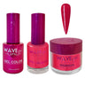 Wave Princess Collection 3-In-1 Matching Combo Set / 1 Gel Polish 0.5 oz. + 1 Lacquer 0.5 oz. + 1 Dip Powder 2 oz. / #84 Eliza Red