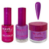 Wave Princess Collection 3-In-1 Matching Combo Set / 1 Gel Polish 0.5 oz. + 1 Lacquer 0.5 oz. + 1 Dip Powder 2 oz. / #91 Deep Lily