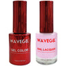 Wave Queen 2-In-1 Matching Duo Set / 1 Gel Polish 0.5 oz. + 1 Lacquer 0.5 oz. / #008 Passion