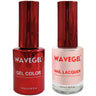 Wave Queen 2-In-1 Matching Duo Set / 1 Gel Polish 0.5 oz. + 1 Lacquer 0.5 oz. / #009 Les Chateaux