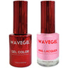 Wave Queen 2-In-1 Matching Duo Set / 1 Gel Polish 0.5 oz. + 1 Lacquer 0.5 oz. / #011 Folded