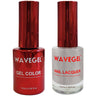 Wave Queen 2-In-1 Matching Duo Set / 1 Gel Polish 0.5 oz. + 1 Lacquer 0.5 oz. / #033 Coronation