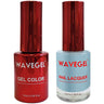 Wave Queen 2-In-1 Matching Duo Set / 1 Gel Polish 0.5 oz. + 1 Lacquer 0.5 oz. / #045 Czarina